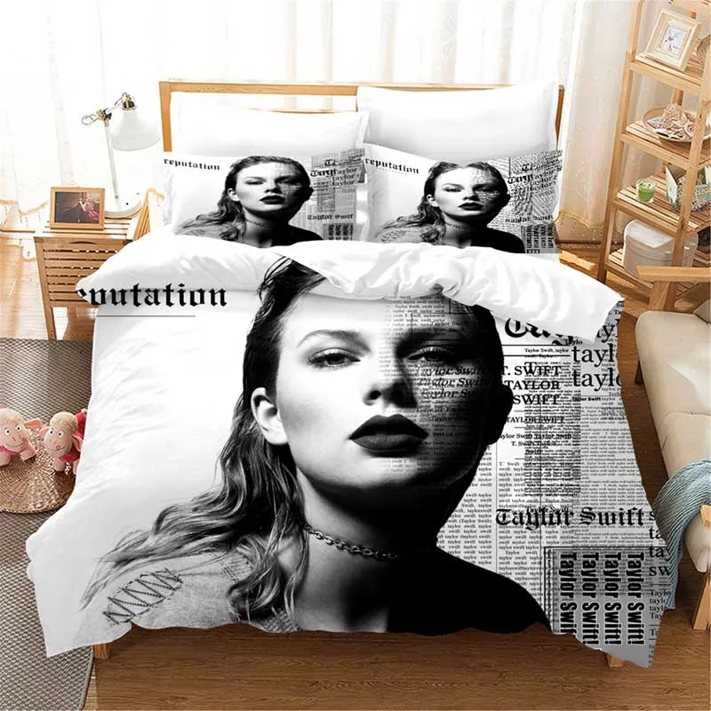 Taylor Girl Singer Celebrity 3d комплект постельного белья пододеяльники наволочки Taylor 1989 Комплект постельного белья s постельное белье - Цвет: 5