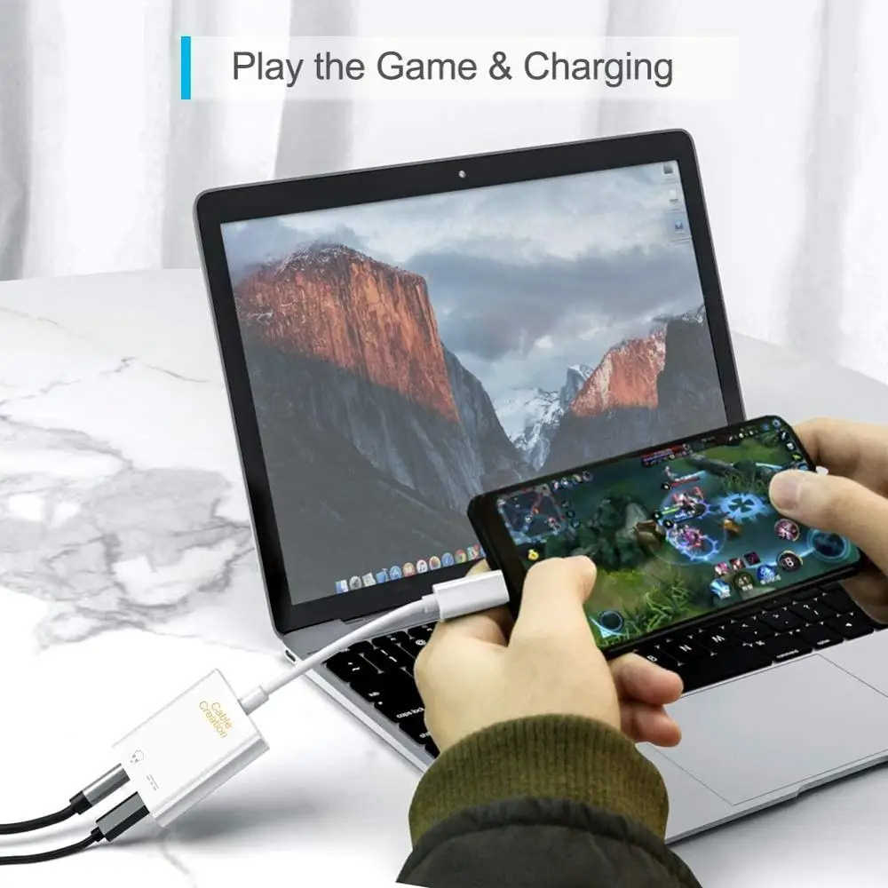 2 in 1 USB C to 3 5mm Headphone Audio Adapter with USB C Female Charging Port Compatible for Phone Pixel 3 3XL S9 Note 9 LG G5