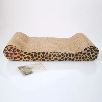 価格 硬化段ボール紙ペットの猫のおもちゃ猫ソファフラット爪研削ボードとキャットニップ (小サイズ) Eart