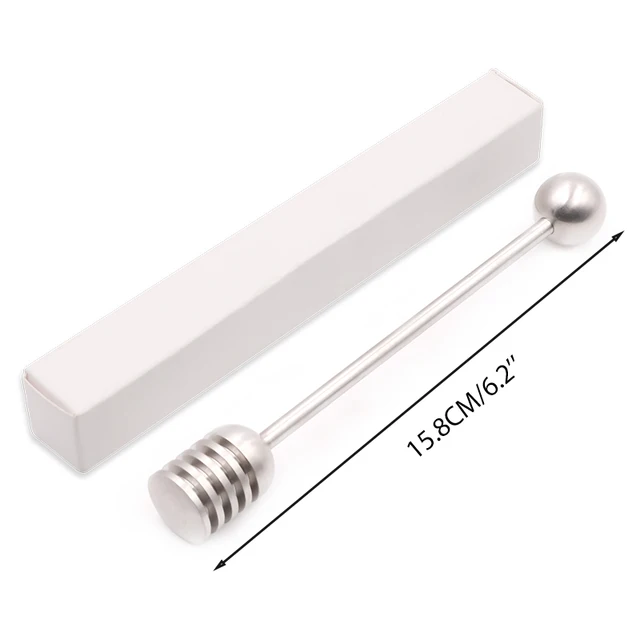 Rozsdamentes Acél Kreatív Mézes Kanál Keverék Desszert Bot Konyha Szerszám Kellékek - Image 2