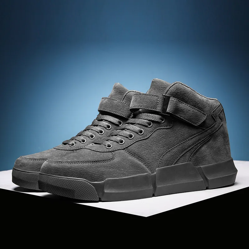 

MEN'S SHOES Spring New Style Genuine Leather High-top Board Shoe Air Force One Casual Sports Shoes Versatile Fashion Shoe
