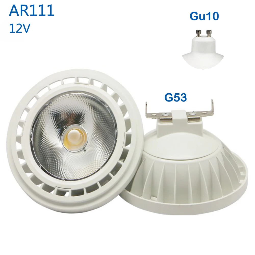 Smaak Indringing in de buurt 12v Ar111 Led Spotlight Light Lamp 12w 20w G53/gu10 Cob Bulb Es111 Led Warm  White Cold White - Led Bulbs & Tubes - AliExpress