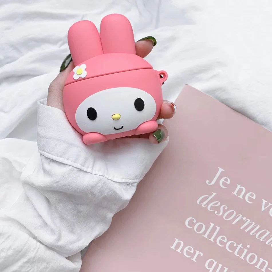Чехол для AirPods с мультяшным рисунком, чехол для наушников для Apple Airpods 2, чехол для зарядки, защитные аксессуары, крючок карабина