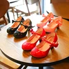 2022 New Girls Leather Shoes Autumn Bowtie Sandals 2022 New Children Shoes High Heels Princess Sweet Sandals For Girls ► Photo 2/5