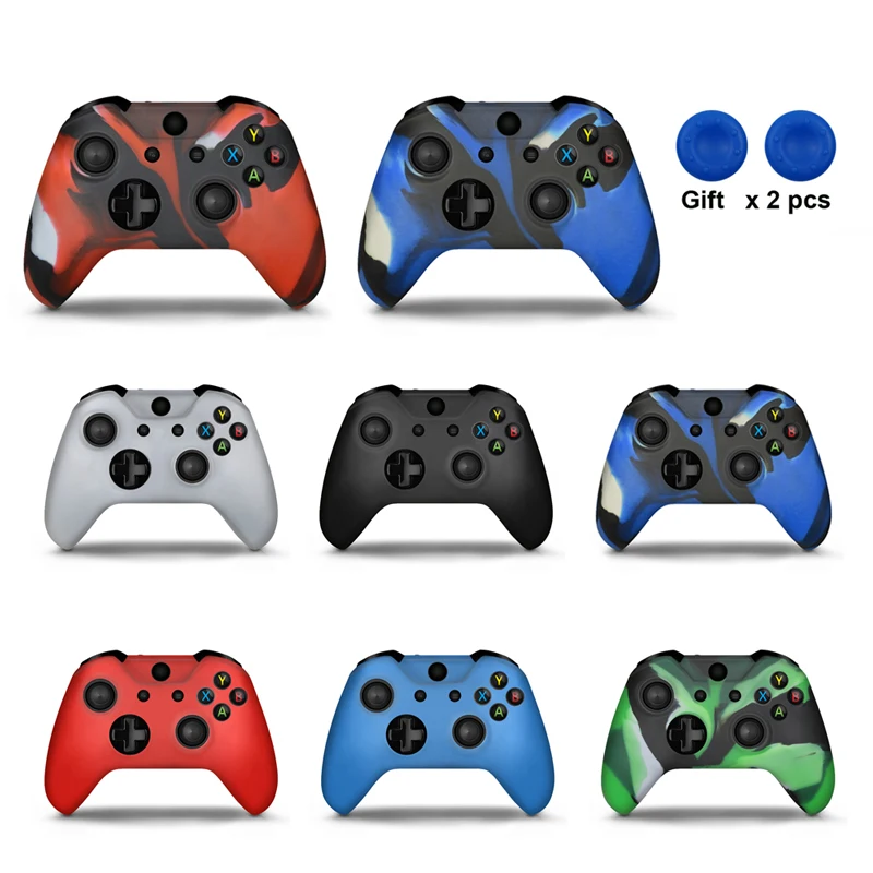 Камуфляжный мягкий силиконовый защитный чехол для геймпада Xbox One|cover case|gamepad casecover