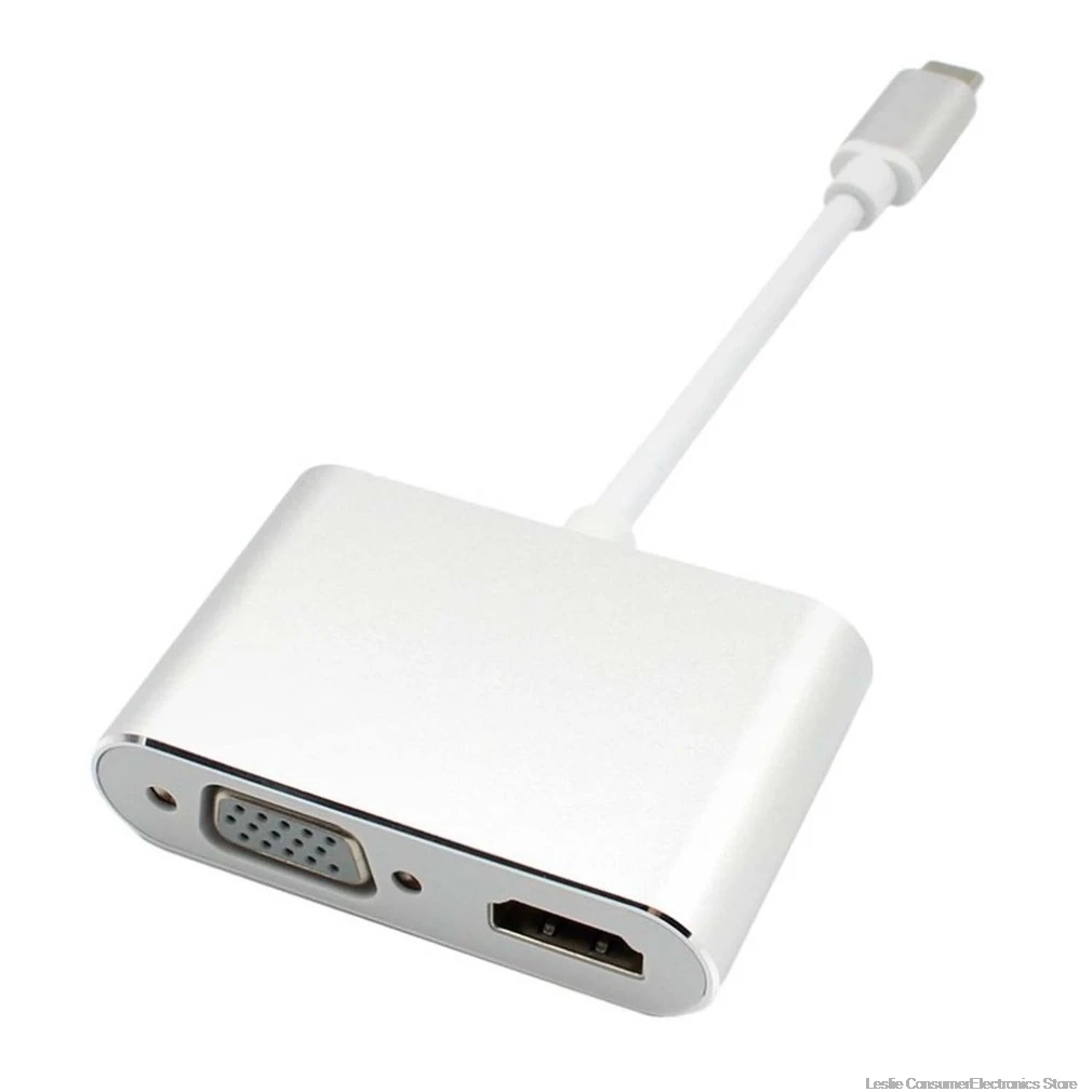 2 в 1 USB 3,0 USB2.0 к HDMI адаптер 4K HD 1080P type-C к HDMI/VGA аудио-видео кабель конвертер для ноутбука Macbook компьютер