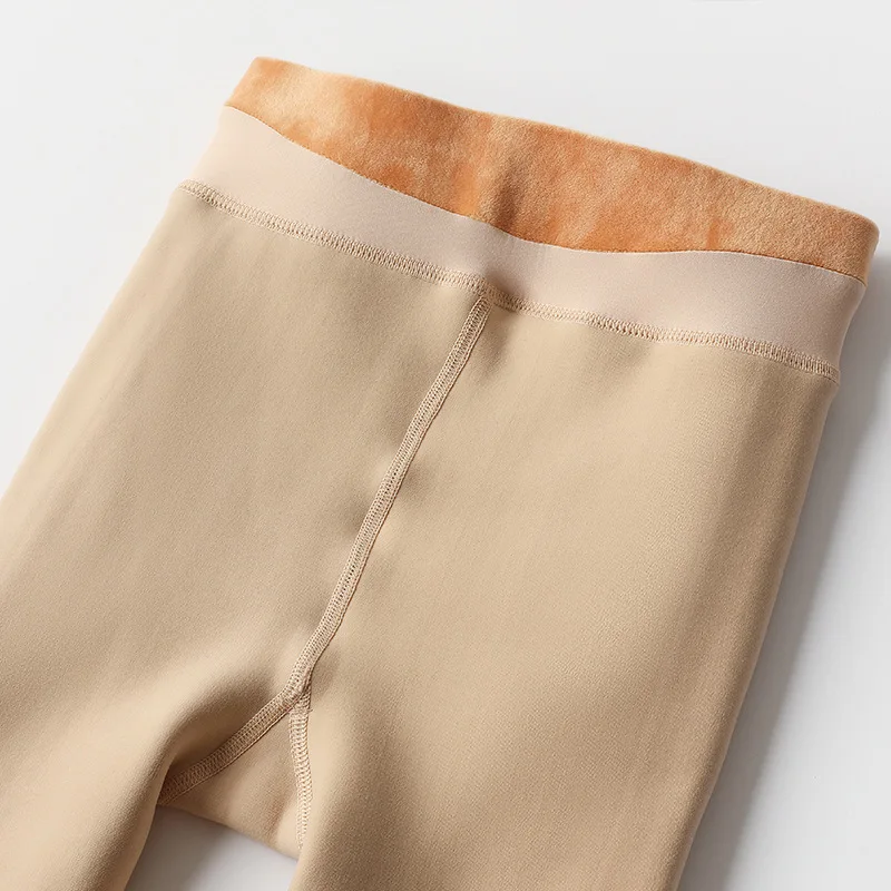 Зимние теплые колготки Nylons, плотные компрессионные теплые флисовые Колготки, женские зимние чулки, высокие эластичные теплые штаны с высокой посадкой
