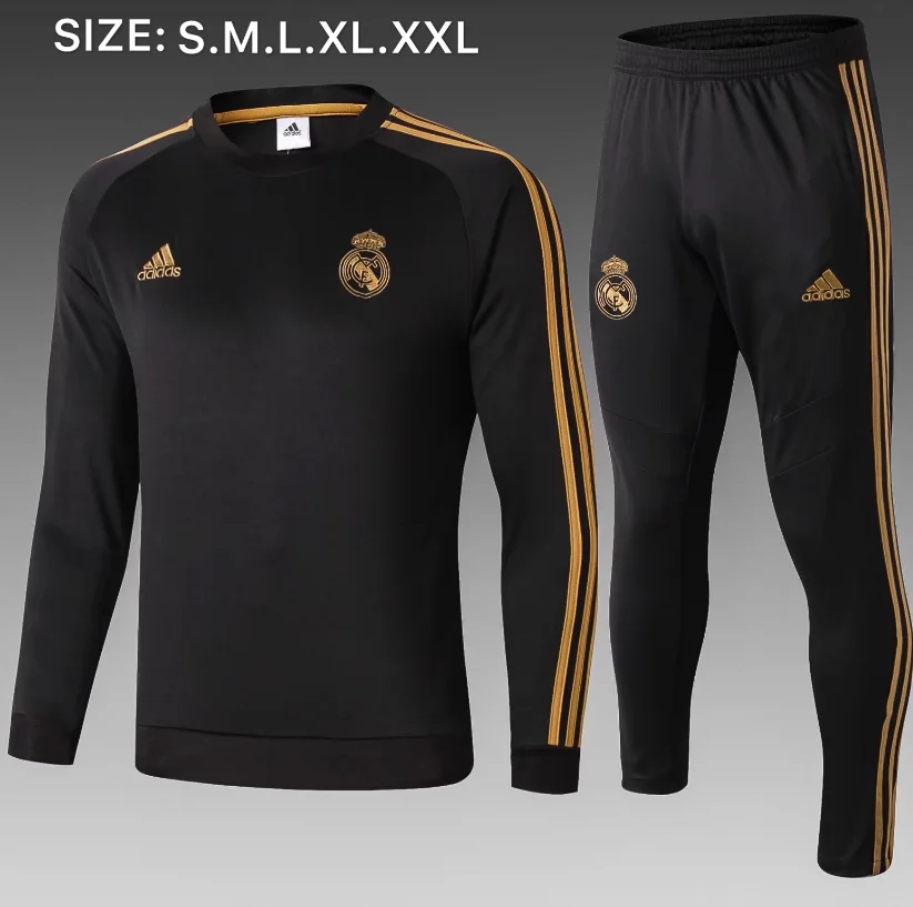 Real Madrideses 19/20 тренировочная куртка рубашка Barcaed Jersey Barcelonaes Манчестерский город пальто куртка комплект футбольный Джерси - Цвет: shirt