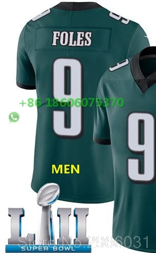 Супер патч A+++ Качественная мужская футболка для взрослых 86 Zach Ertz 91 fletcher cox 11 carson wentz 9 Nick Foles bowl Philadelphia - Цвет: For men