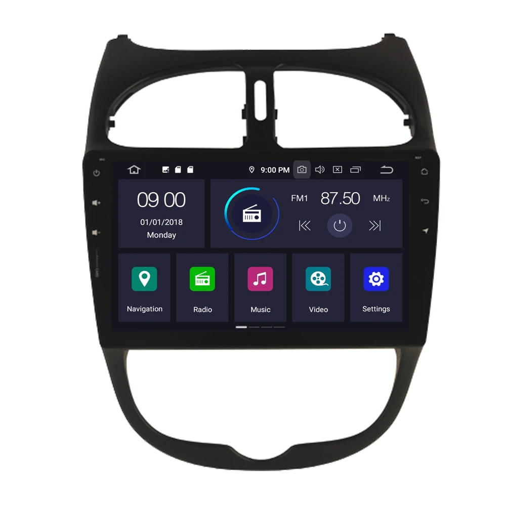Восьмиядерный Android 10 0 Авторадио GPS Navi автомобильный мультимедийный плеер для Peugeot