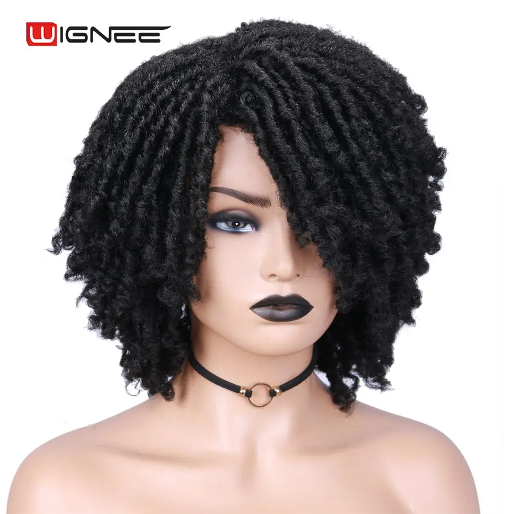 Perucas de cabelo encaracolado com franja de