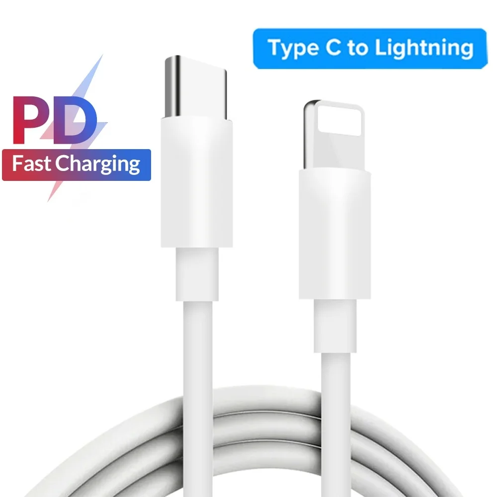 PD 18 Вт USB Type C к Lightning адаптер для быстрой зарядки IPhone 11 Pro Max XS XR Macbook IPad разъем