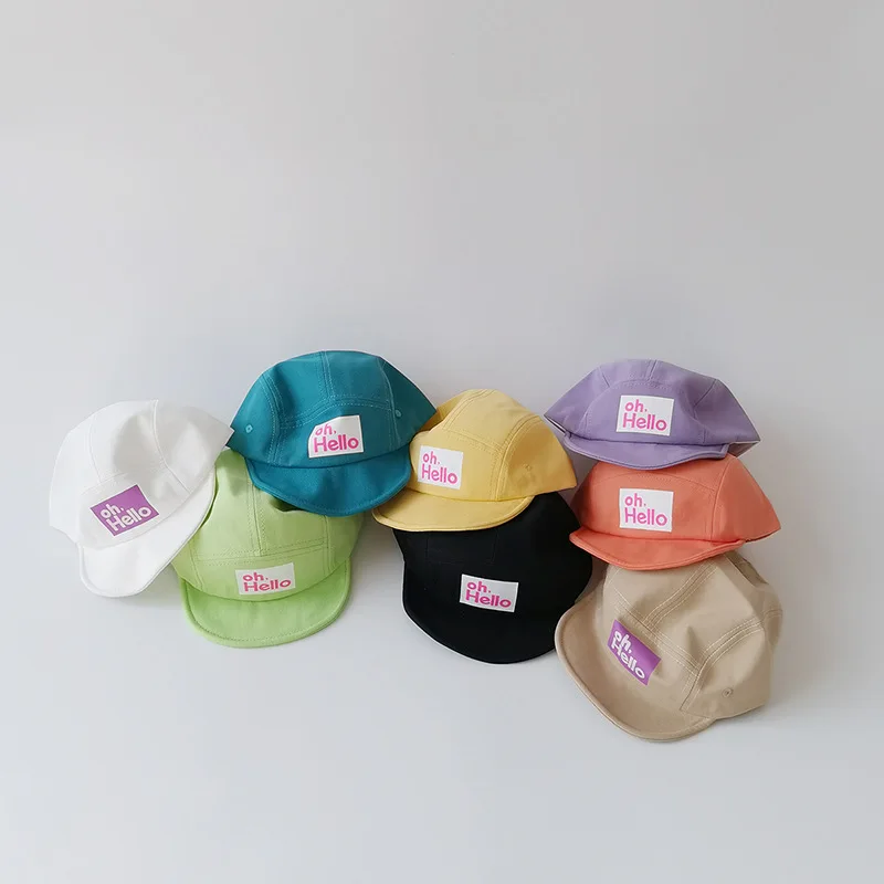 Spring Summer Baby Baseball Hats Kids Boys Girls Outdoor Sun Hats Cotton Autumn Peaked Cap korea embroidered kids baseball caps cute bunny baby peaked cap autumn boys girls cap kids accessories