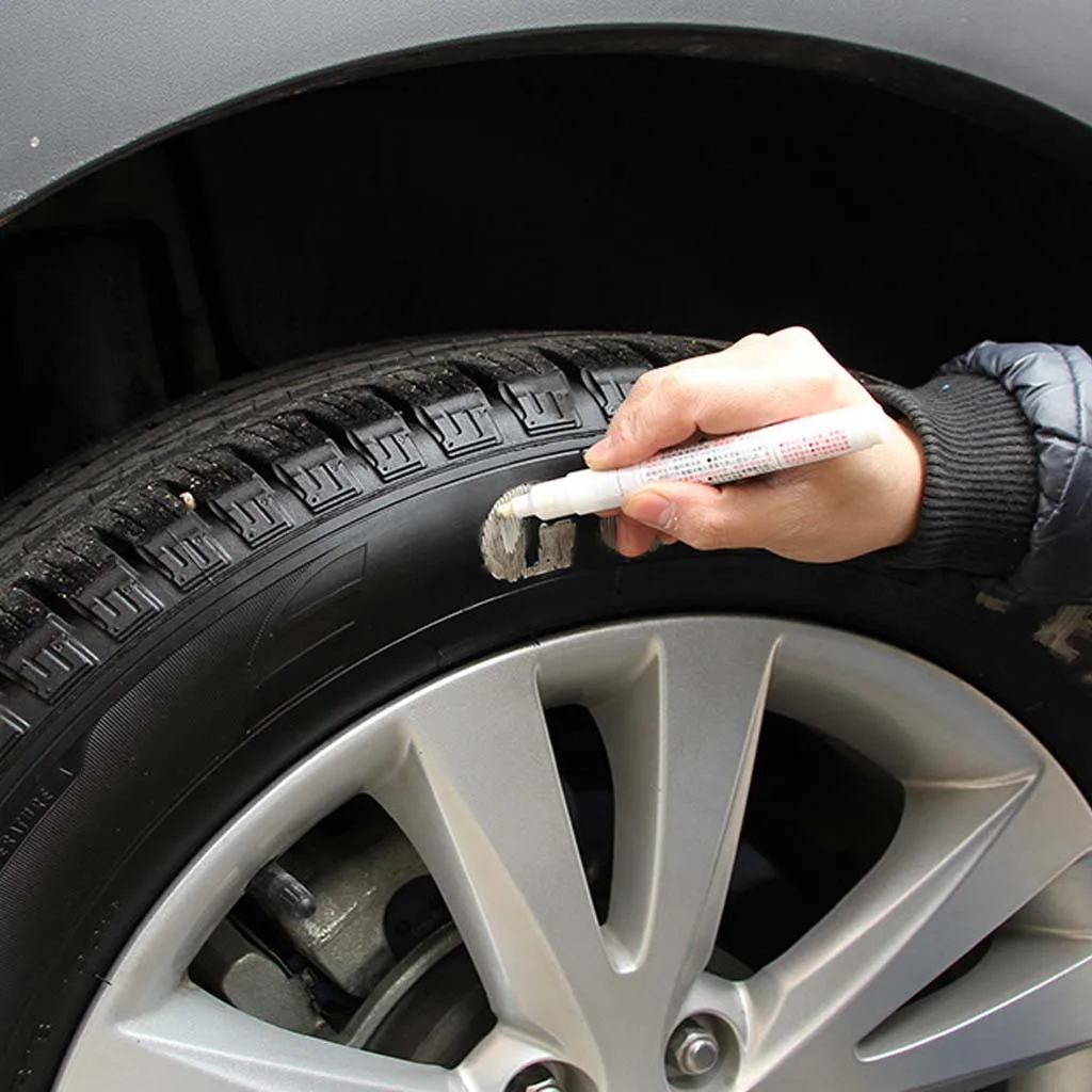 1 Pcs Waterproof Car Motorcycle Tyre Tire Tread Rubber Metal Permanent Marker Description Beauty Paint Wheel Pen#WL1