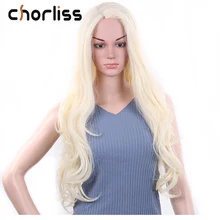 30 дюймов синтетический парик на кружеве длинные волнистые синтетические парики на кружеве Narural Hairline термостойкие синтетические парики для женщин блонд