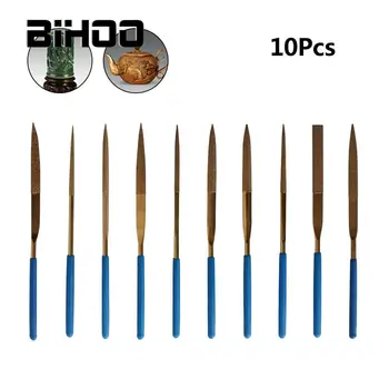 

10Pcs/Set Diamond Needle File Set Titanium Plating Stone Jewelry Wood Craft DIY Tool