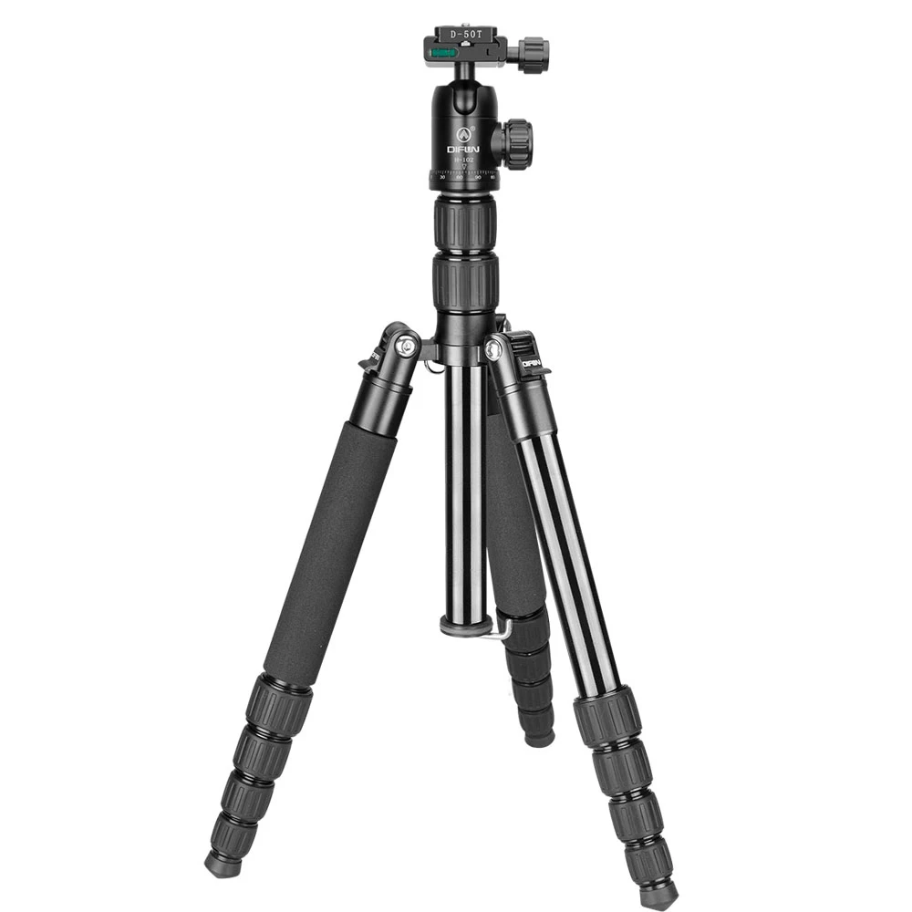 DIFUN GT-525A Tripode para Camara de Video Профессиональный стабильные зеркалки треугольная подставка с F-32A панорамной шаровой головкой - Цвет: Tripod
