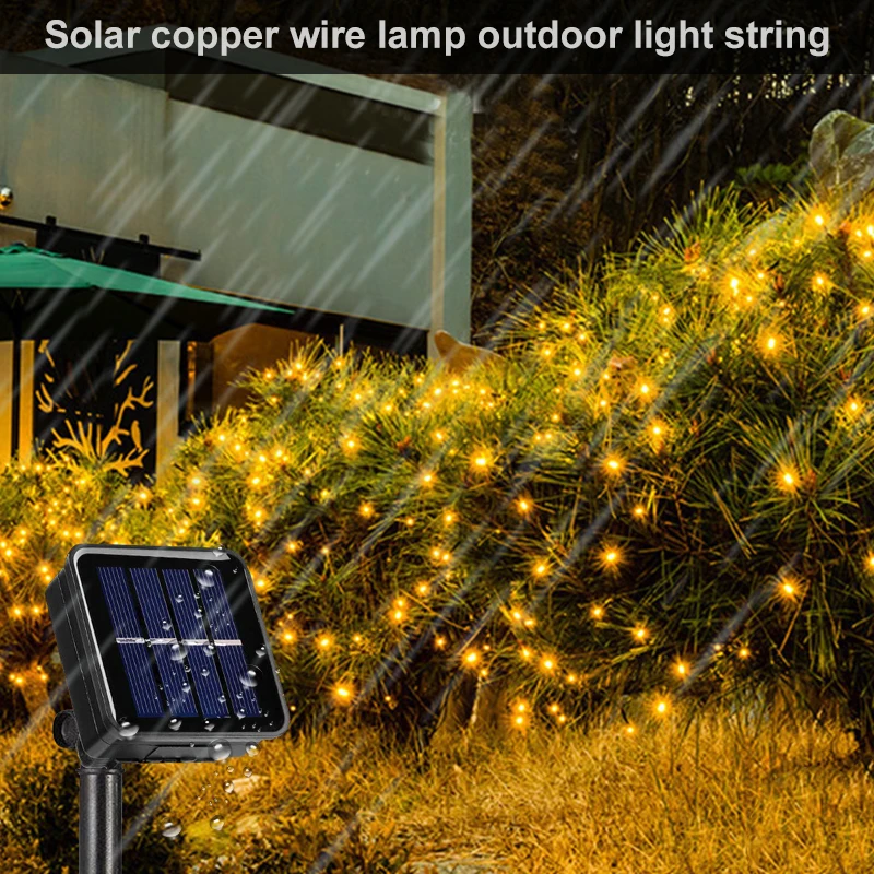 300 LED Solar Light Outdoor Waterproof Fairy Garland String Lights Christmas Party Garden Solar Lamp Decoration 5/10/20/30M patio string lights