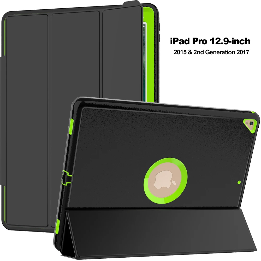 Чехол для планшета для iPad Pro 12,9, умный чехол с функцией автоматического сна и пробуждения, противоударный сверхмощный чехол-подставка для iPad Pro 12,9 чехол