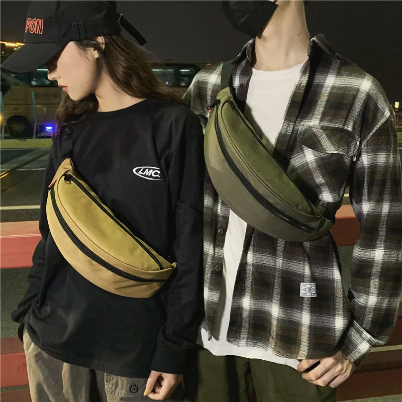 

Literature And Art Students Casual Sports Waist Pack South Korea INS Trend Shoulder Bag Versatile INS Couples Men And Women Fash