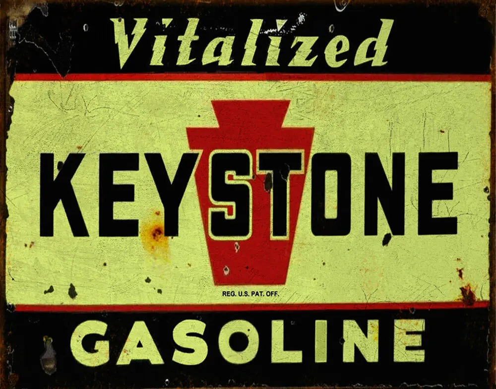 Keystone бензиновый классический автомобиль металлический жестяной знак плакат
