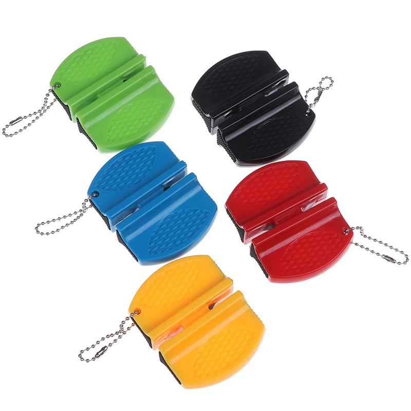 Mini Kitchen Knife Sharpener Kitchen Tools Accessories Creative Butterfly Type Ceramic Rod Tungsten Steel Knife Sharpener