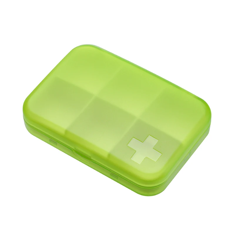 6 Grids Medicine Holder Mini Pill Box Weekly Pill Box Tablet Storage Case Container Dispenser Organizer Travel Pill Case Holder