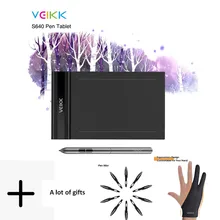 VEIKK S640 графический планшет 6x4 дюймов ультратонкий OSU планшет для рисования с ручкой без аккумулятора 8192 уровней чувствительности к давлению