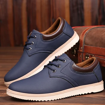

2020 spring men's shoes black non-slip work shoes waterproof wear-resistant casual leather shoes Korean tide youth chef shoes