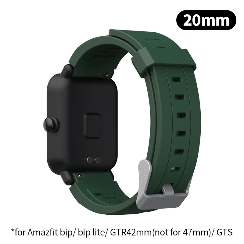 for bip GTS GTR 42mm Умный ремешок SIKAI для Amazfit bip GTS GTR 42 мм 47 мм запасной ремешок для xiaomi huami bip lite midong Bracelet 20 22 мм - Цвет: for bip GTS GTR 42mm
