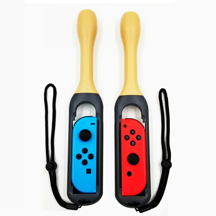 Двойная упаковка барабанных палочек рукоятка для kingd NS Switch Joy-Con контроллеры для барабан Тайко мастер Kinect игра с 2 ремешками на запястье