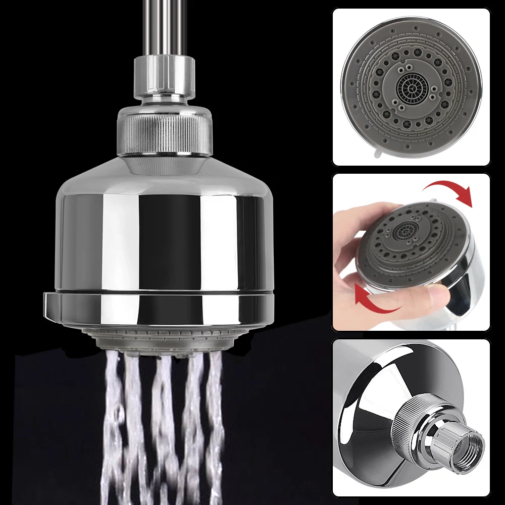 

Multifunction Pressurized Bathroom Accessories Rotating Top Sprinkler Home improvement Shower Head Water-saving