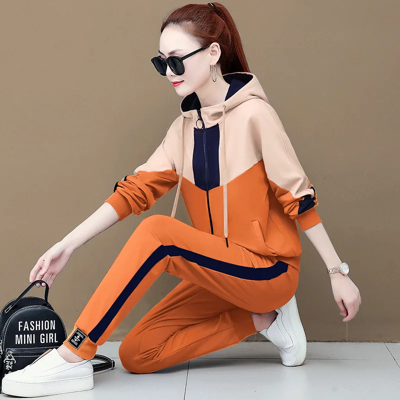 

Autumn Sports WOMEN'S Suit Autumn 2019 New Style Korean-style Fashion Loose Slimming Popular Brand 2-piece Casual Suit Spring An