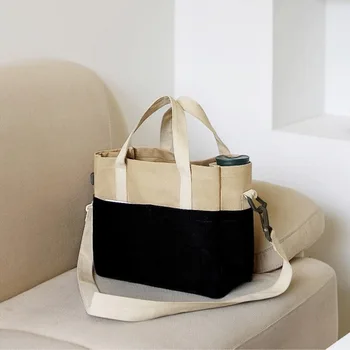 

Shoulder portable female bag new casual temperament simple cotton daily bag multi-function large-capacity shoulder bag bag