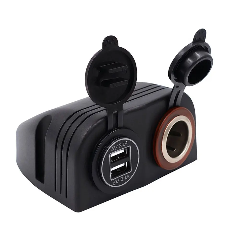 Автомобиль Rv яхта морская модификация 4.2A двойной Usb с двойной диафрагмой зарядное устройство для мобильного телефона прикуриватель с сигаретой