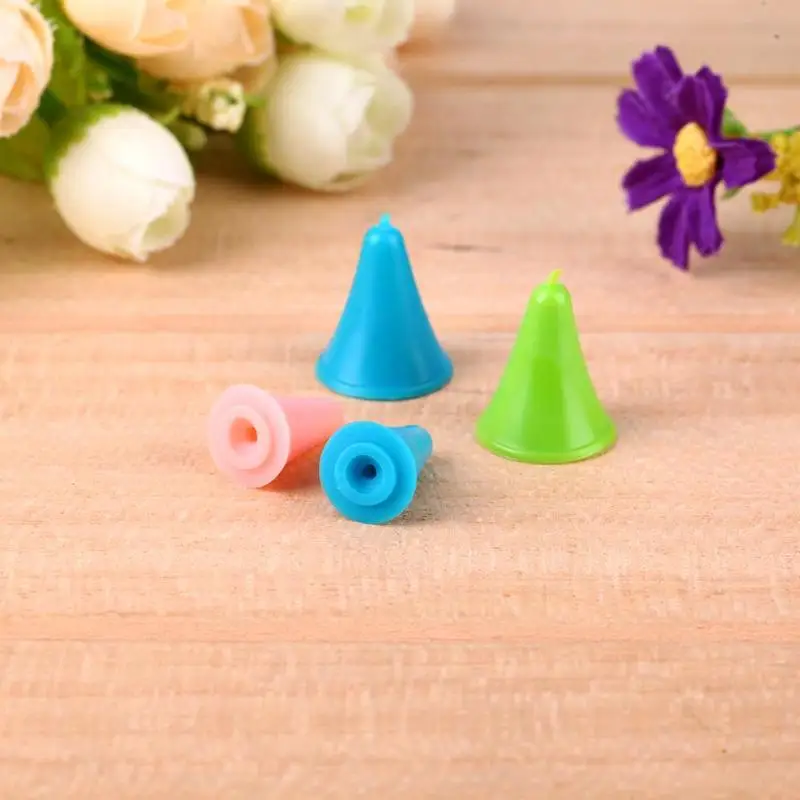 

10pcs Rubber Cone Shape Knitting Needles Cap Point Protectors in 2 Sizes Soft Rubber, Strong Adaptability Inner Hole Conical