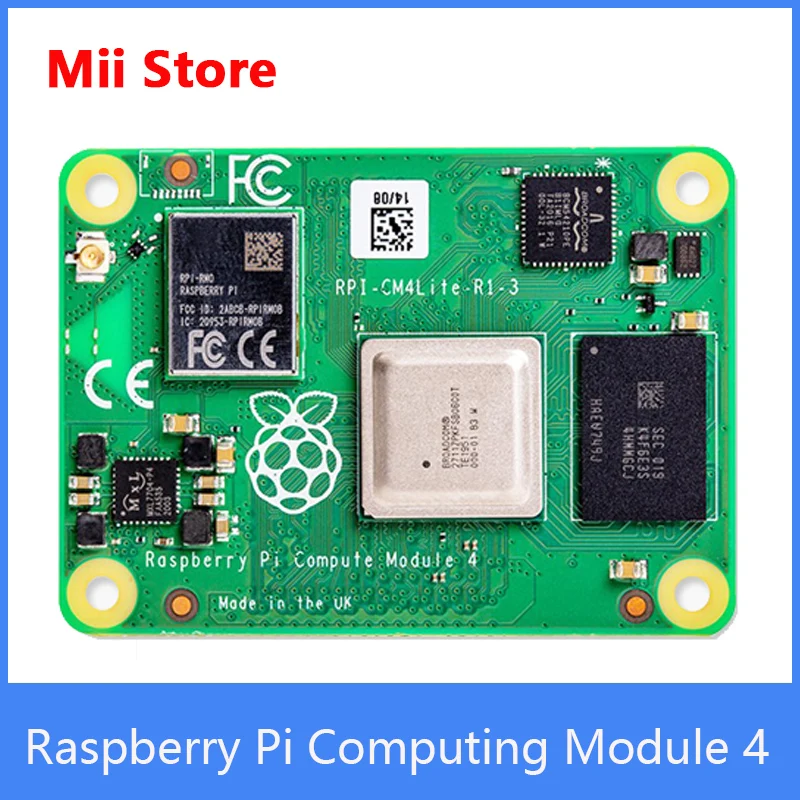 

Raspberry Pi CM4 Compute Module 4 with 2GB Ram Lite/8G/16G/32G eMMC Flash optional Support Wifi/bluetooth
