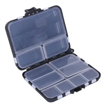 

HIPSTEEN 2 Layer Multifunctional Detachable Fishing Lure Bait Hooks Tackle Accessory Storage Box Case with Compartment Organizer