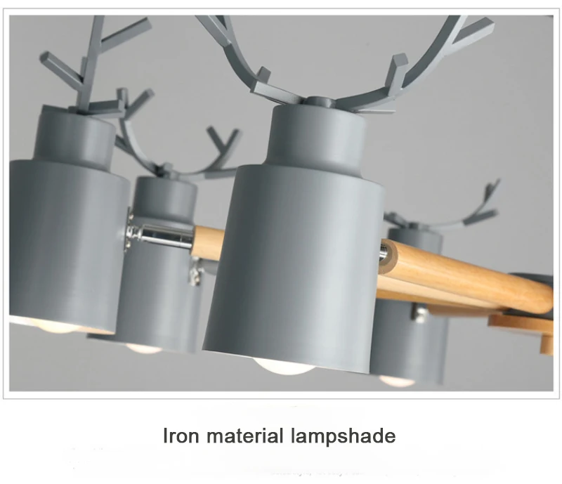 Скандинавская Современная Минималистичная Люстра для гостиной, спальни, кухни, ресторана, теплая люстра-рога
