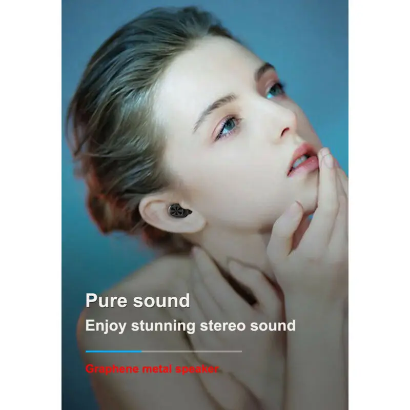 Metal Matte Wireless Bluetooth Earphones TWS 5 0 Touch 8D Stereo Bluetooth Earbuds Noise Reduction Call Alert For iOS Android