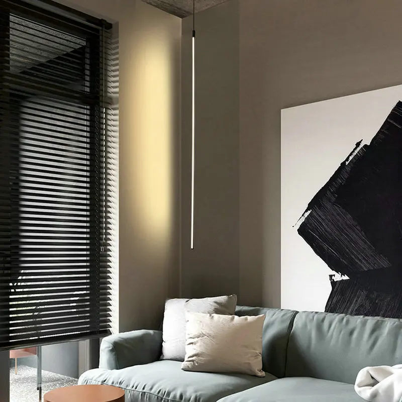 Современный черный светодиодный подвесной светильник для спальни гостиной, лофт, скандинавские декоративные светильники для дома