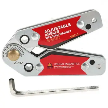 

Hot Sale WM10 Adjustable Magnetic Neodymium Welding Positioner Locator Tools With Wrench Welding Fixed Fixture Welding Magnet Ho