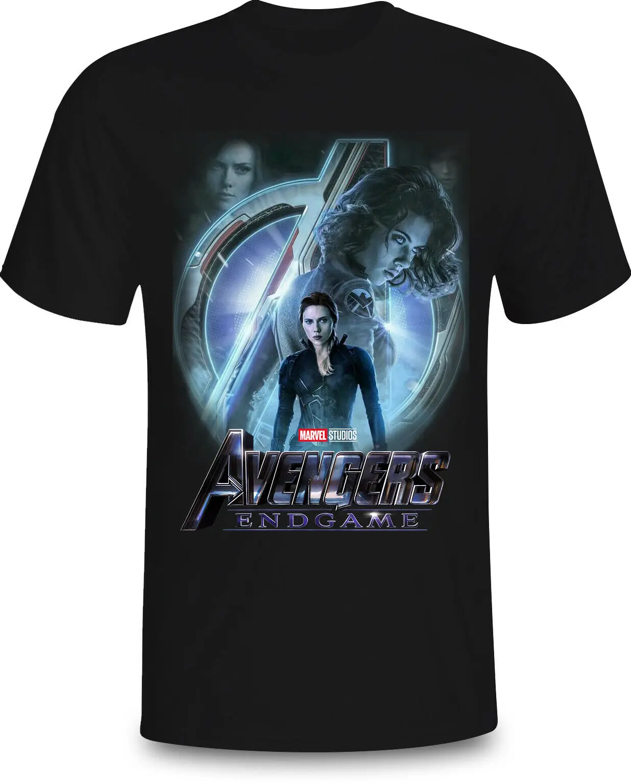 Black Widow - Avengers EndGame Marvel Comic T-Shirt Men's Navy S-3XL Style Short Sleeve Print T Shirt Top Tee Plus Size |