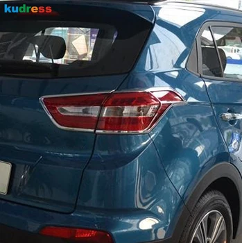 

For Hyundai Cantus Creta ix25 2014-2017 2018 2019 Chrome Car Rear Lights Cover Taillight Trim Sticker Car Styling Accessories