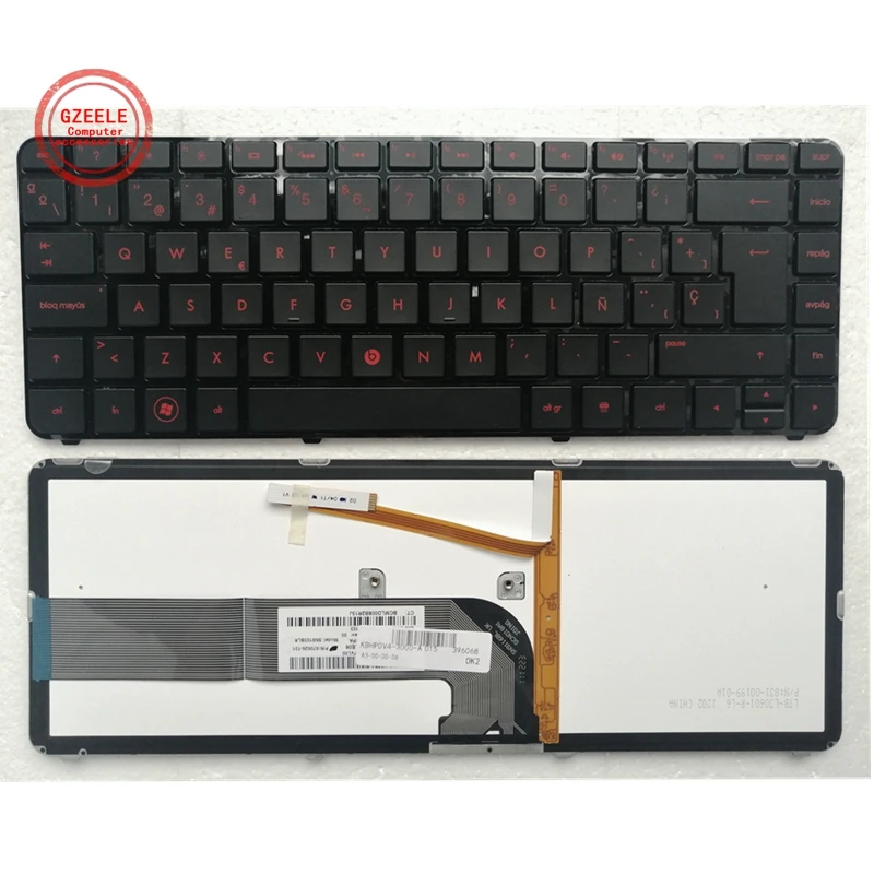 Новая клавиатура SP/LA для Hp Pavilion Dv4-4000 Dm4-3000 DV4-3000 645595-161 с испанской и латиноамериканской подсветкой