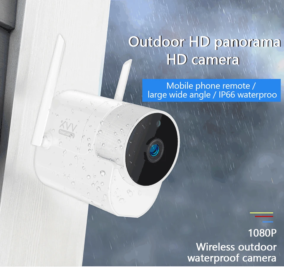 Xiaomi Xiaovv открытый панорамный камера 1080P наблюдения IP Cam беспроводной Wi-Fi 360 градусов ночного видения Mijia управление приложением