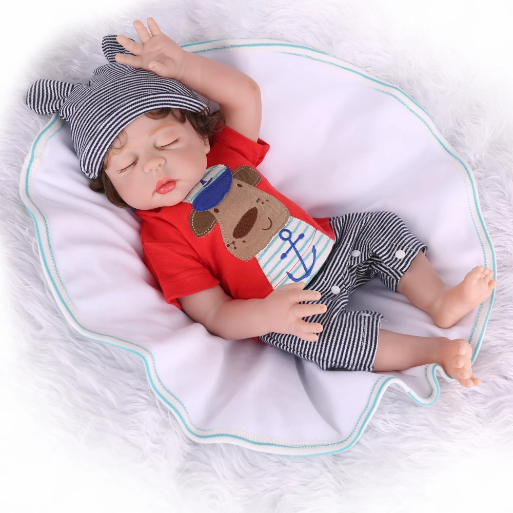Кукла Reborn Baby NPK, полностью виниловые игрушки, 18 дюймов, реалистичные, для детей, для детей, поддельные, для младенцев, для обучения, для ванны, для детей, Playmate Babe Boneca