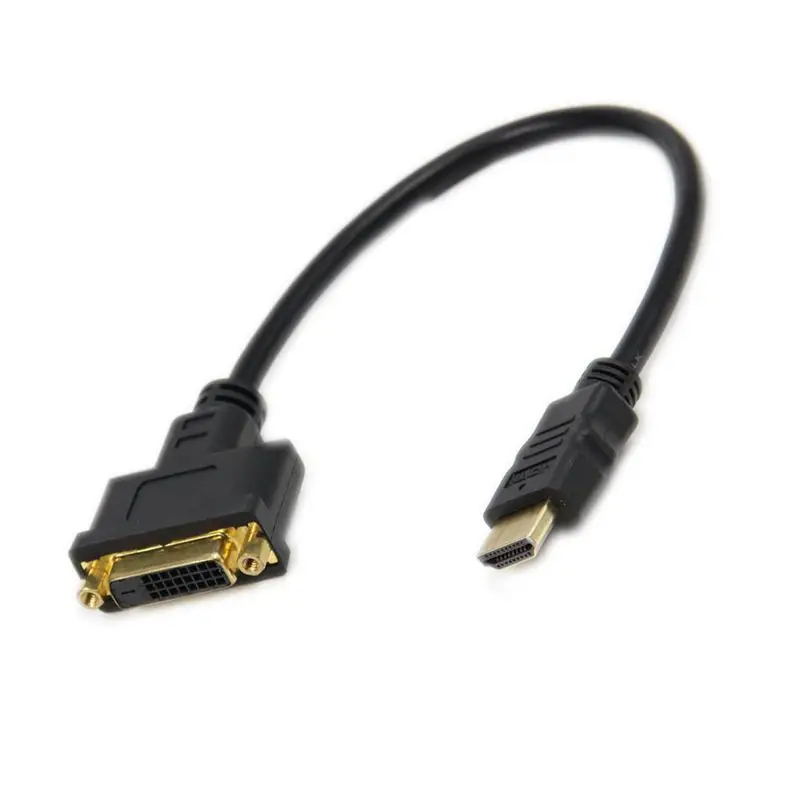 30 см HDMI штекер DVI-D 24+ 1 контактный разъем(M/F) видеокабель, адаптер