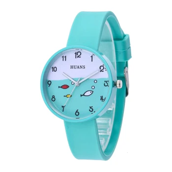 

2019New Silicone Jelly Candy Color Watch Student Watch Boys Girls Fashion Children's Kids Watches Cartoon Wrist Quartz Watch