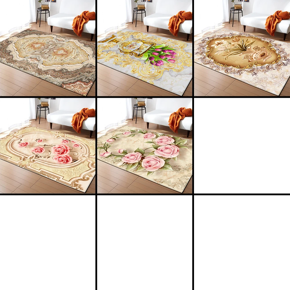 3D Flowers Anti-slip Area Rug Bedroom Decor Flannel Carpets Bedside Floor Baby Crawling Rugs Mat Carpet for Living Room 3D Flowers Anti-slip Area Rug Bedroom Decor Flannel Carpets Bedside Floor Baby Crawling Rugs Mat Carpet for Living Room